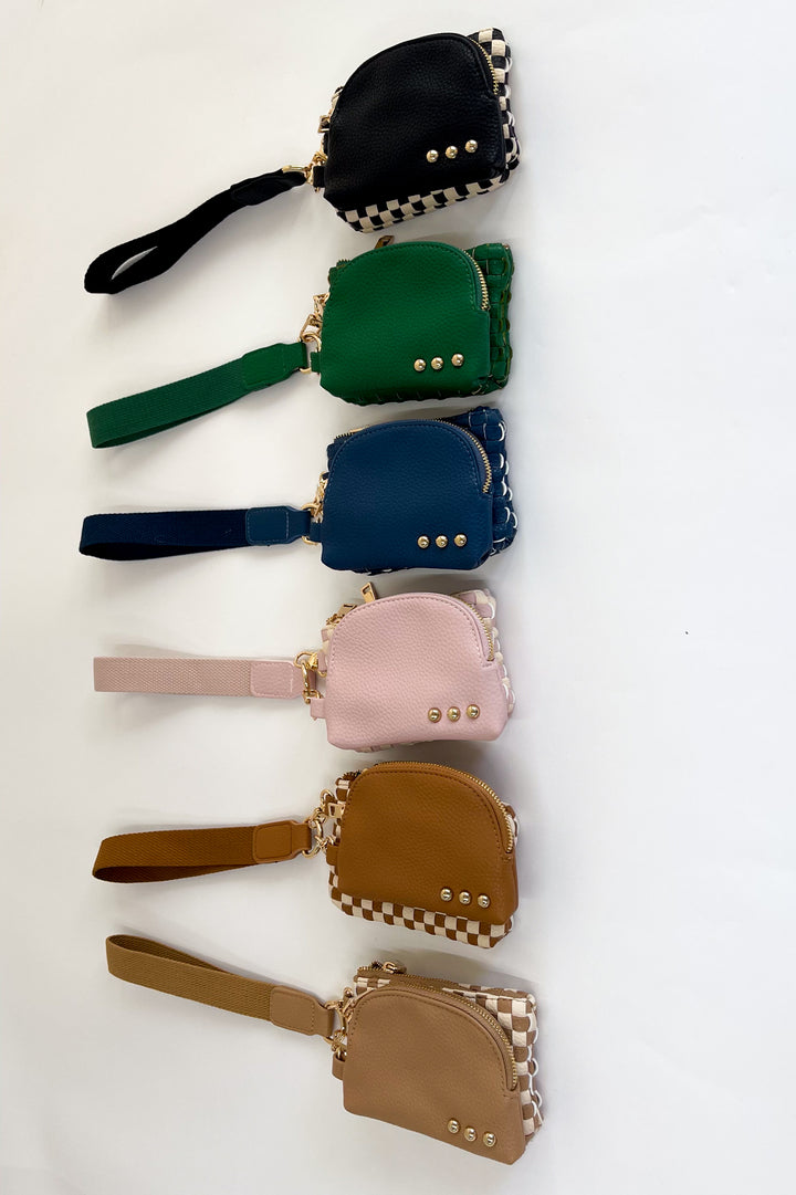 Wonderlust Woven Dual Pouch Wristlet