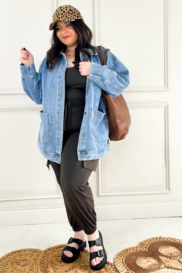 Boxy Cut Denim Jacket