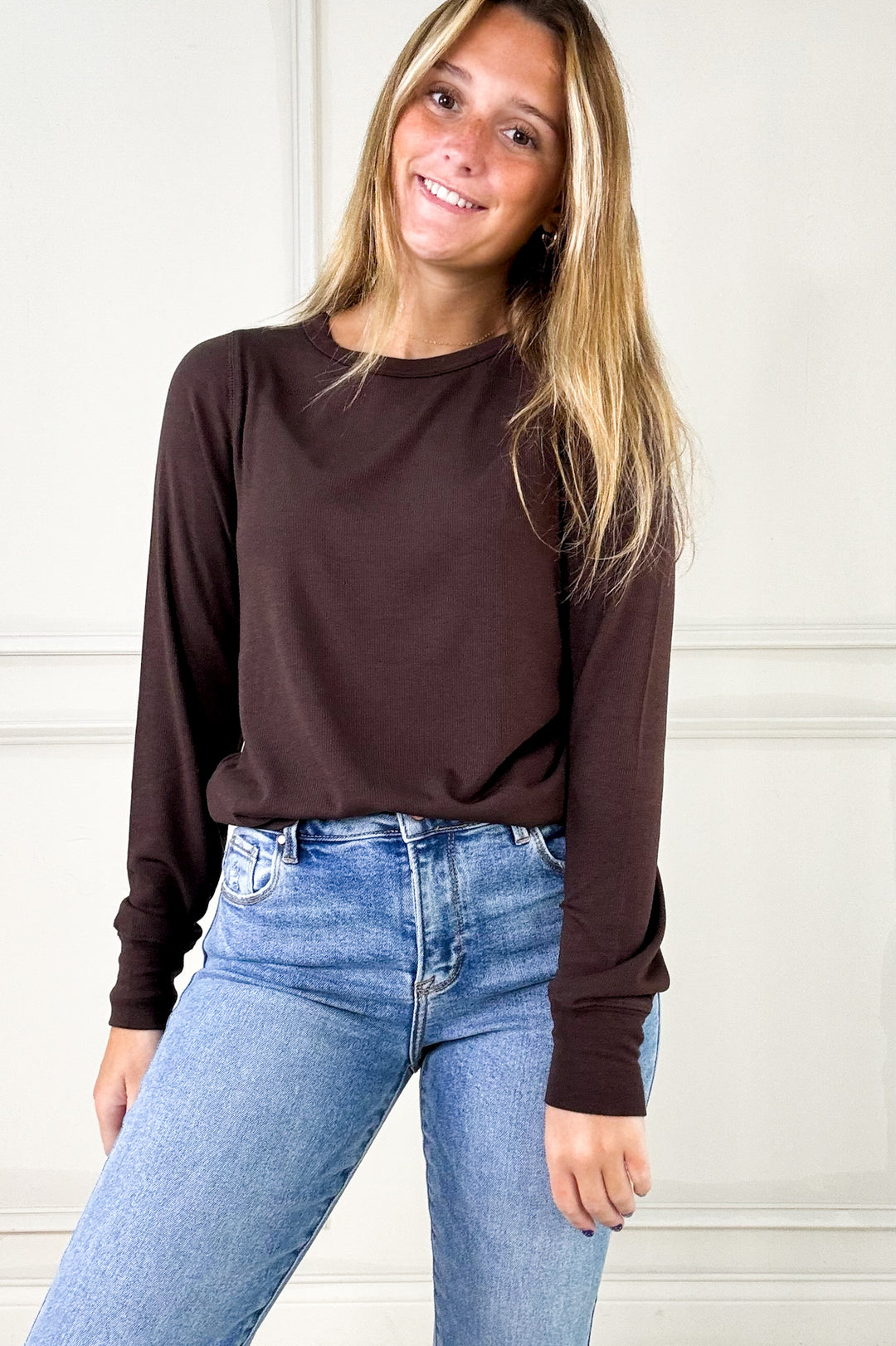 Thread and Supply Stacy Long Sleeve Basic Top