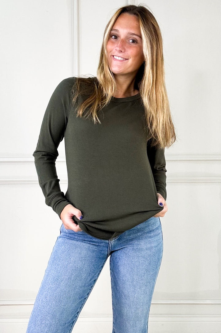 Thread and Supply Stacy Long Sleeve Basic Top