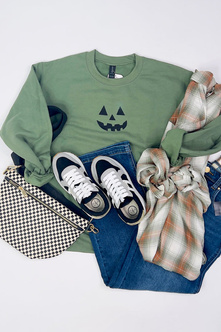 Jack-O’-Lantern Embroidered Sweatshirt