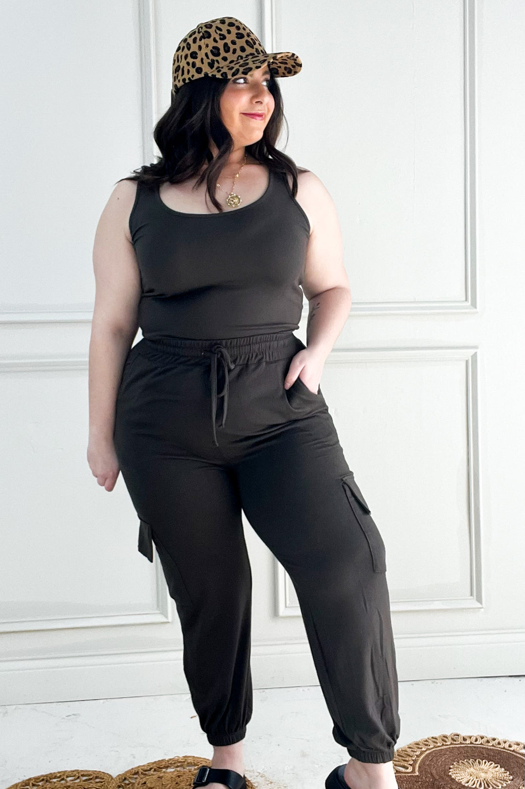 Brushed Hacci Cargo Lounge Jogger Pants