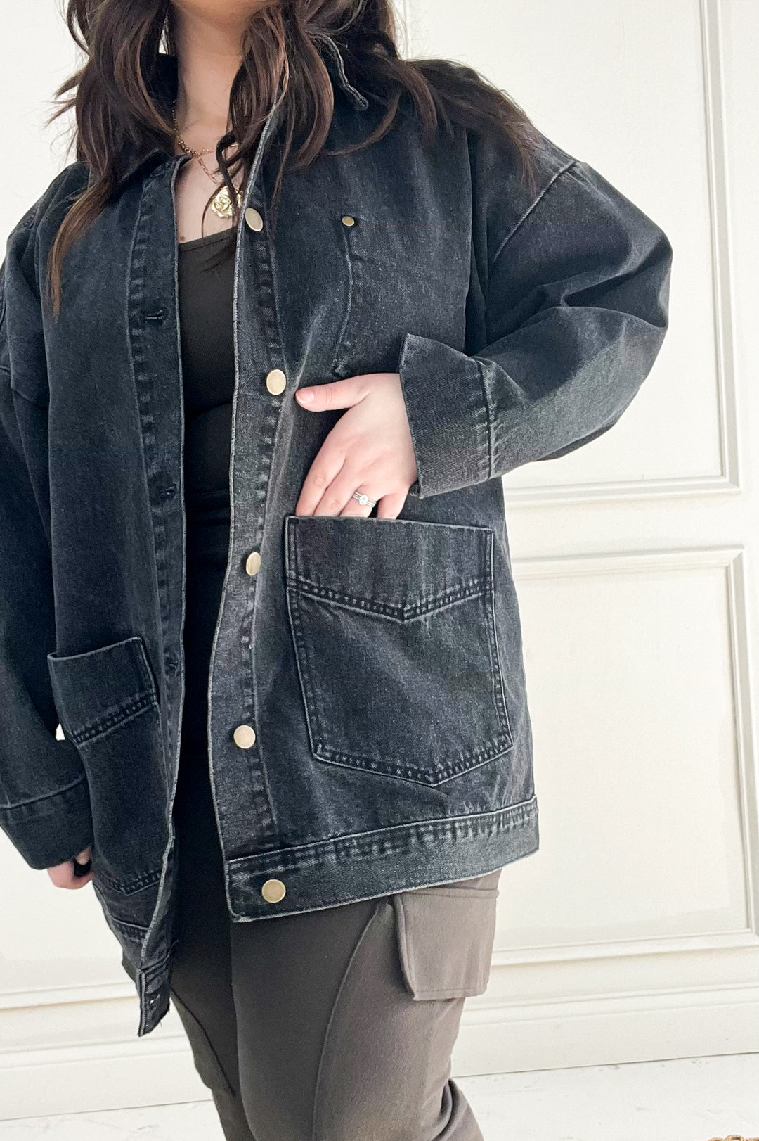 Boxy Cut Denim Jacket