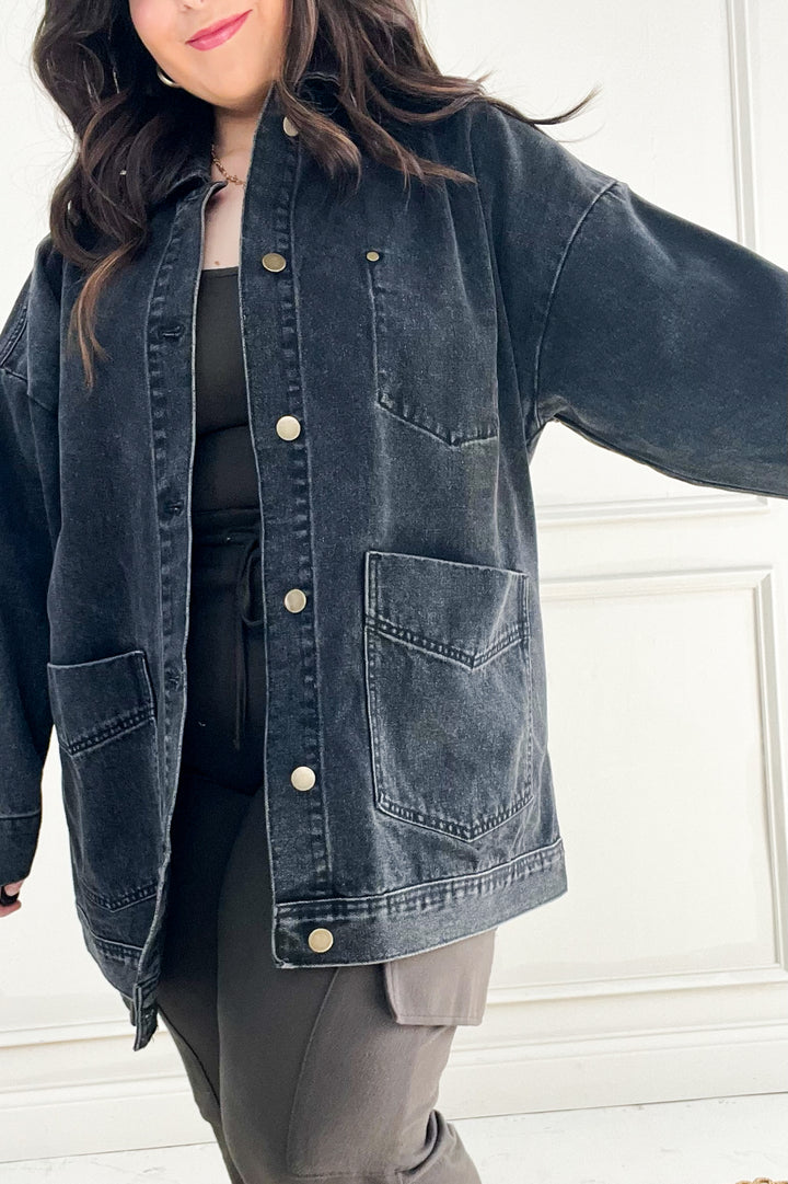 Boxy Cut Denim Jacket