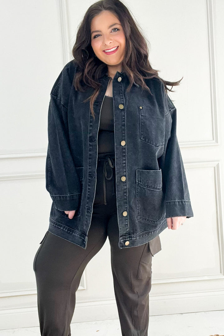 Boxy Cut Denim Jacket