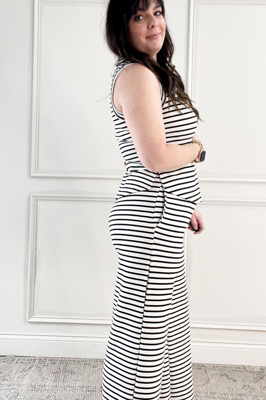 Stripe Wide Leg Lounge Pants