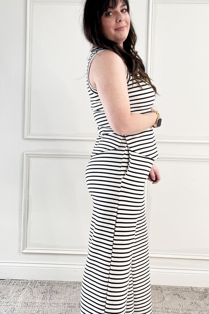 Stripe Wide Leg Lounge Pants