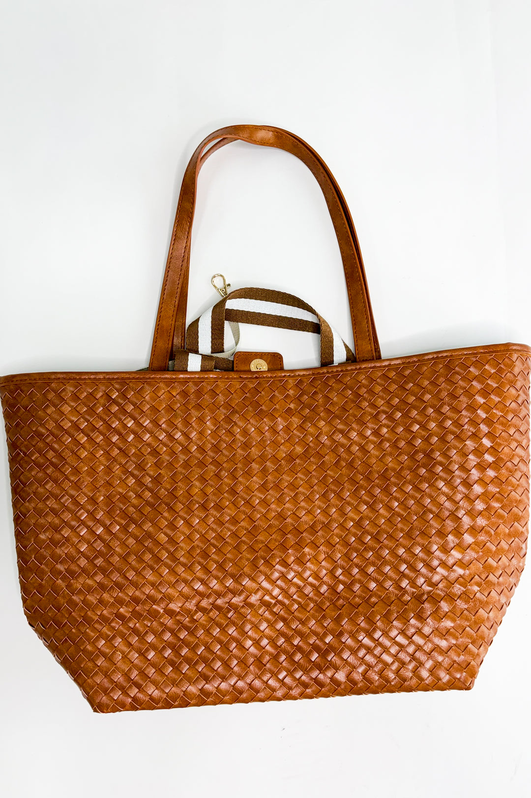 Woven Tiffany Organizer Tote Bag