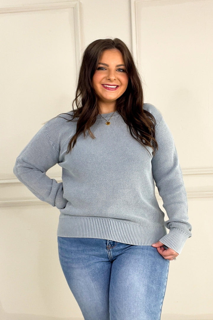 Chunky Waffle Knit Sweater