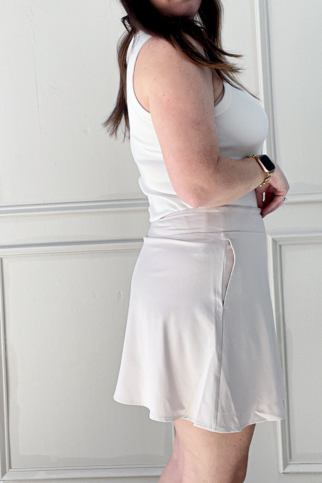 Connie Elastic Band Side Pocket Skort