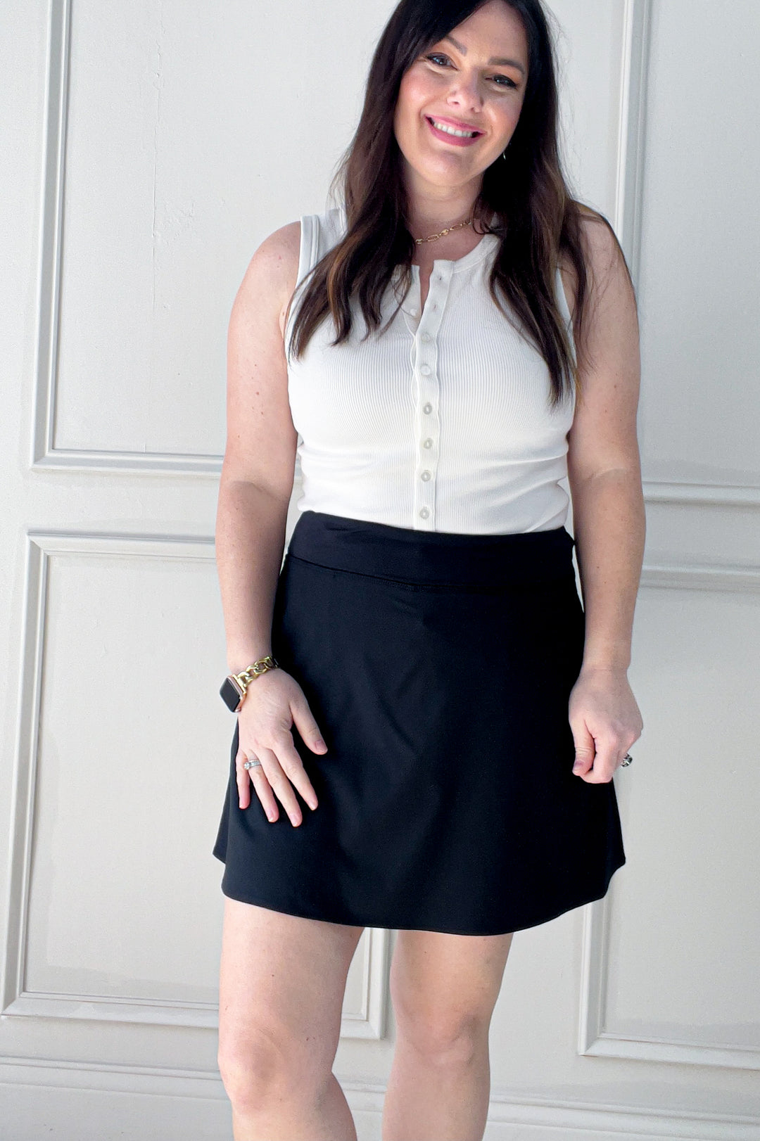 Connie Elastic Band Side Pocket Skort