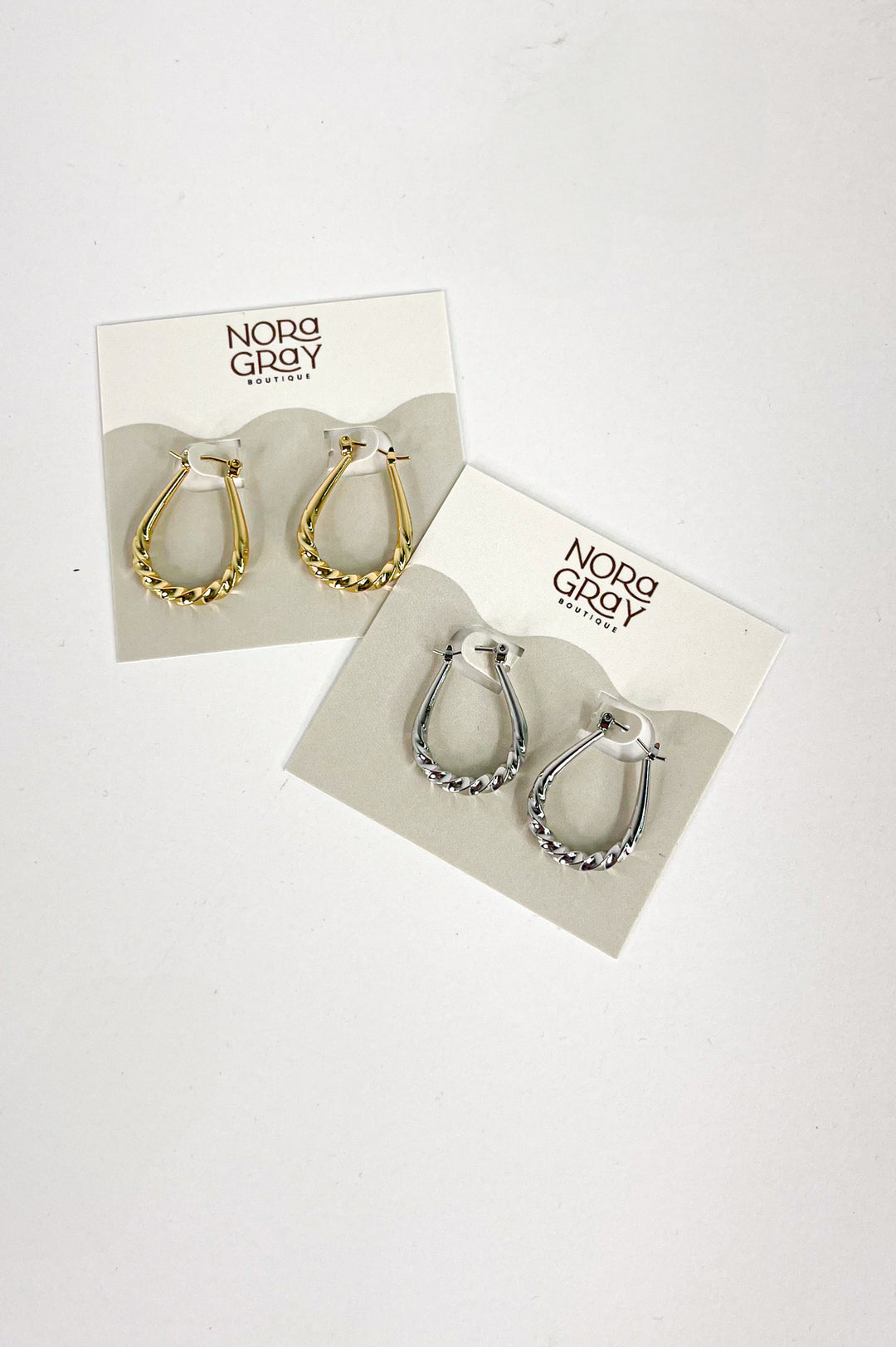 14K Gold Dipped Twisted Hoops