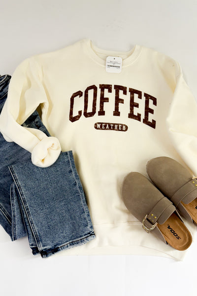 Coffee Weather Graphic Sweatshirt