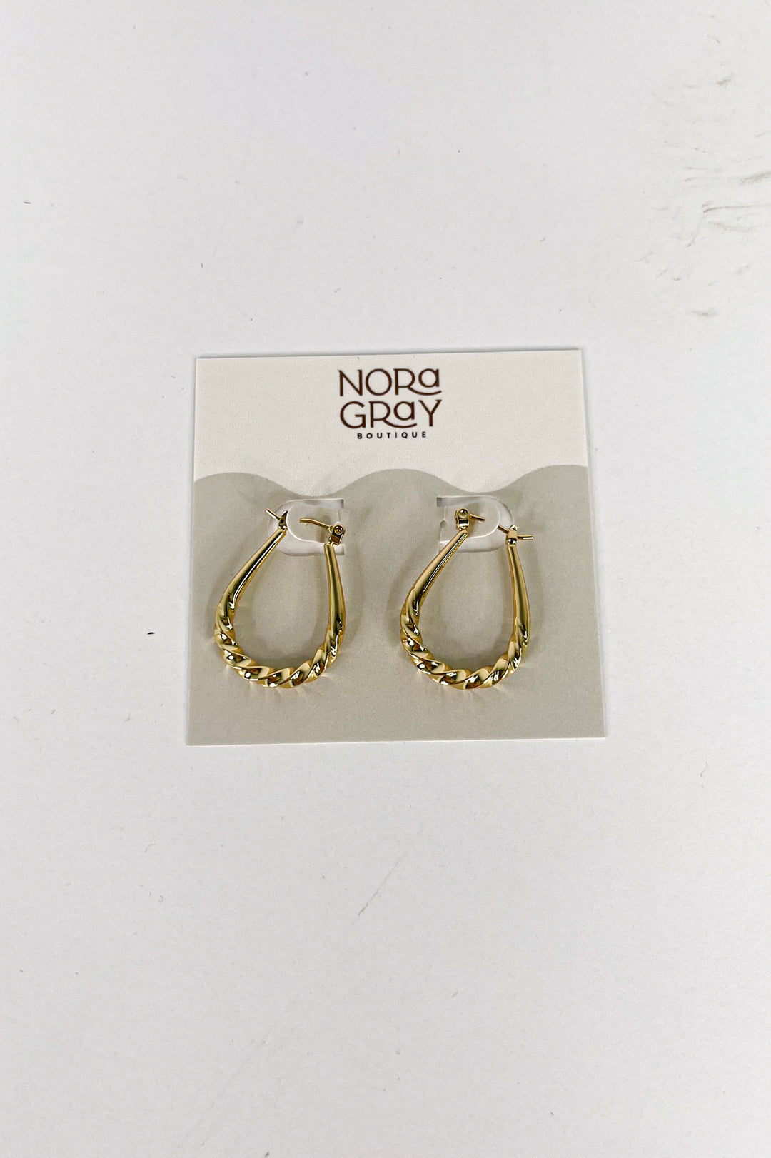 14K Gold Dipped Twisted Hoops