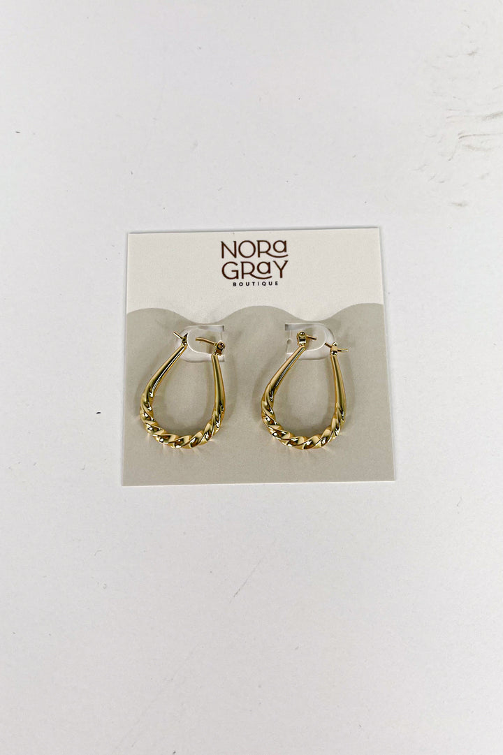 14K Gold Dipped Twisted Hoops