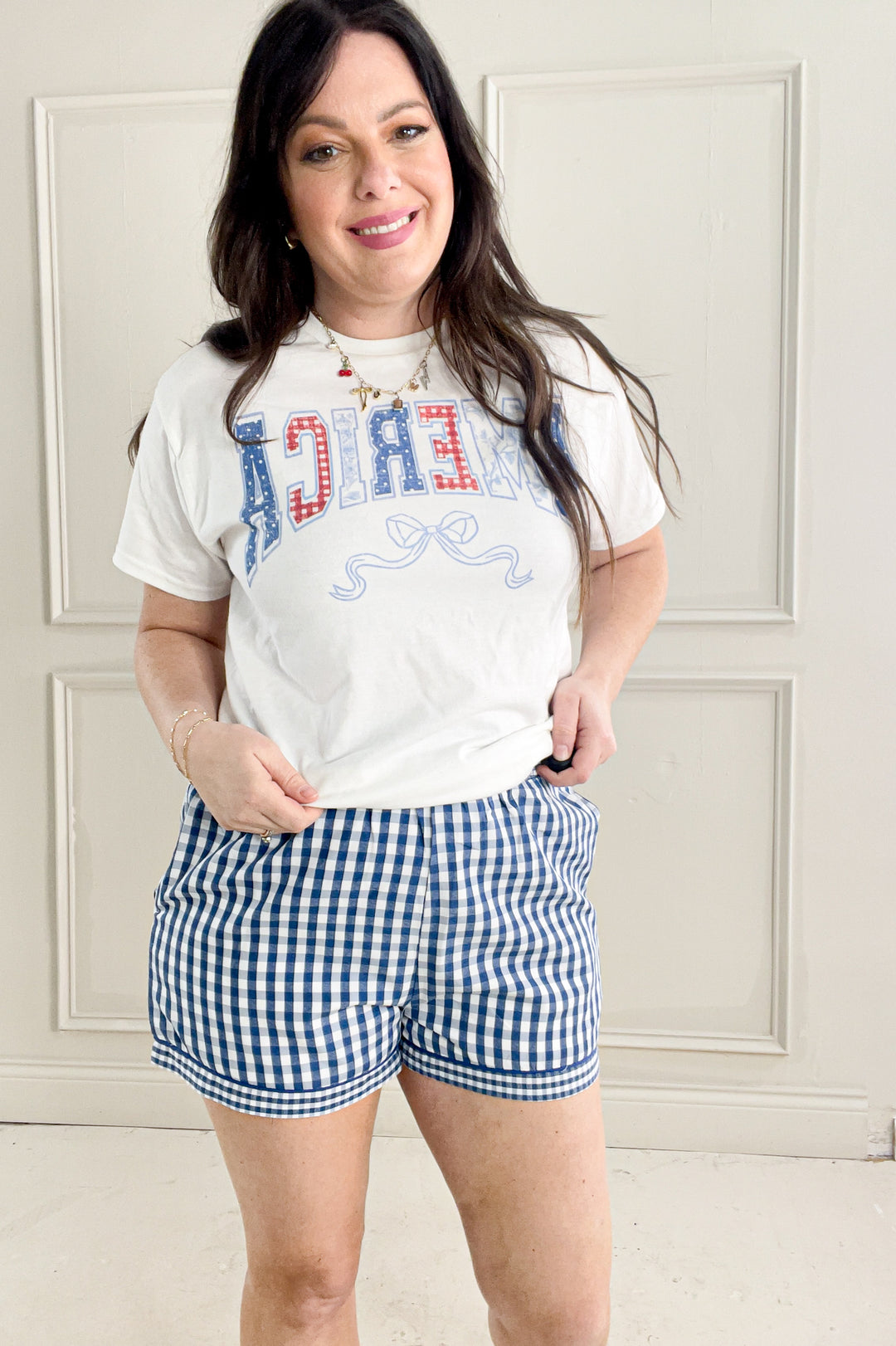 Americana Gingham Shorts