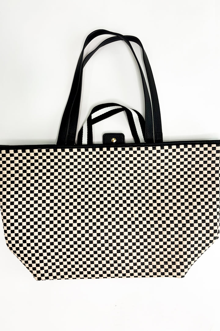 Woven Tiffany Organizer Tote Bag