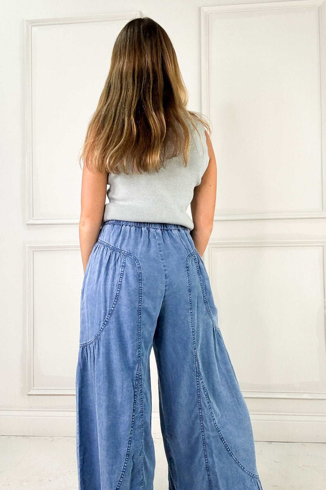 Flowy Tencel Wide Leg Pants