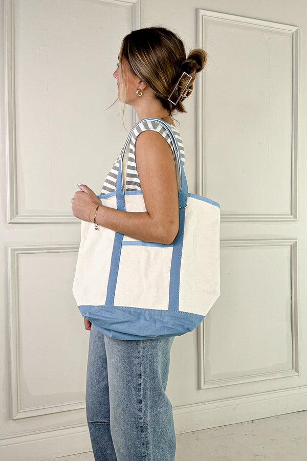 Ecofriendly Canvas Tote w/ Charm Holder