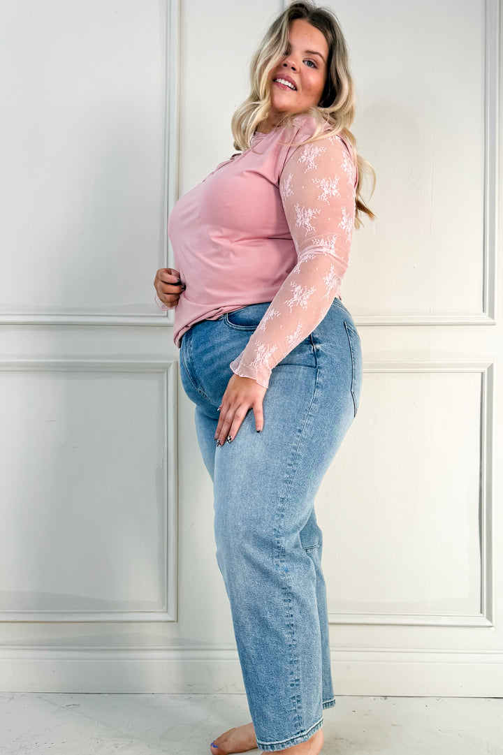 Bamboo Fiber Blend Scoop Neck Curvy Tee