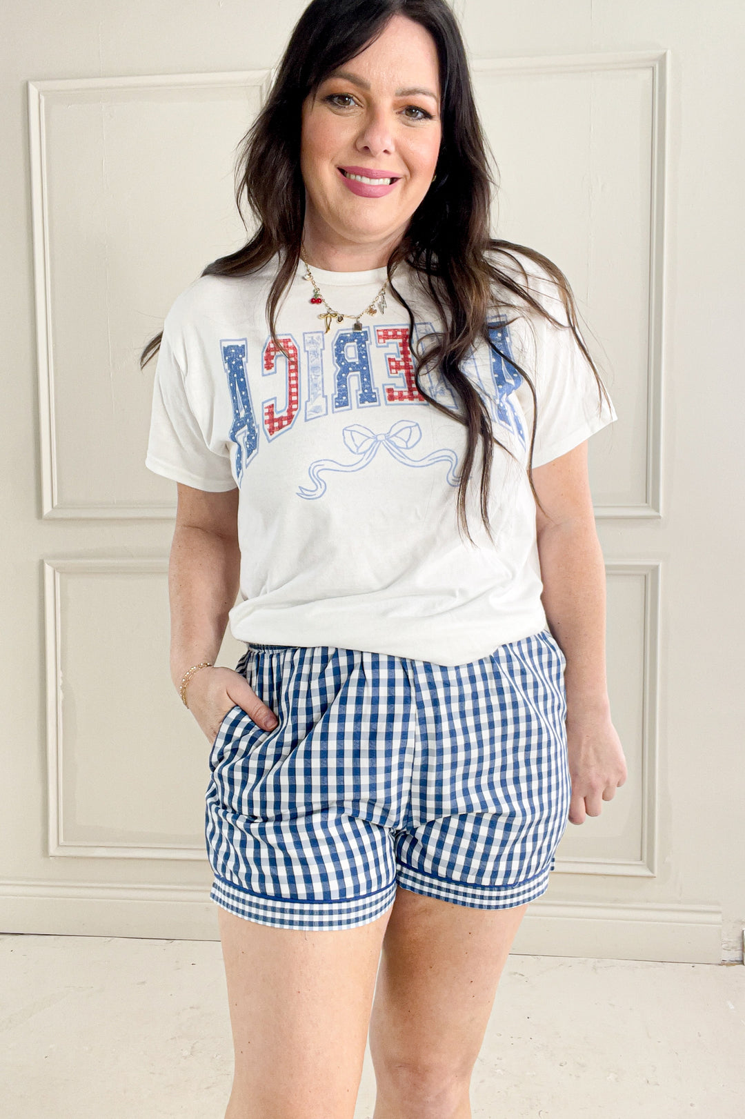 Americana Gingham Shorts