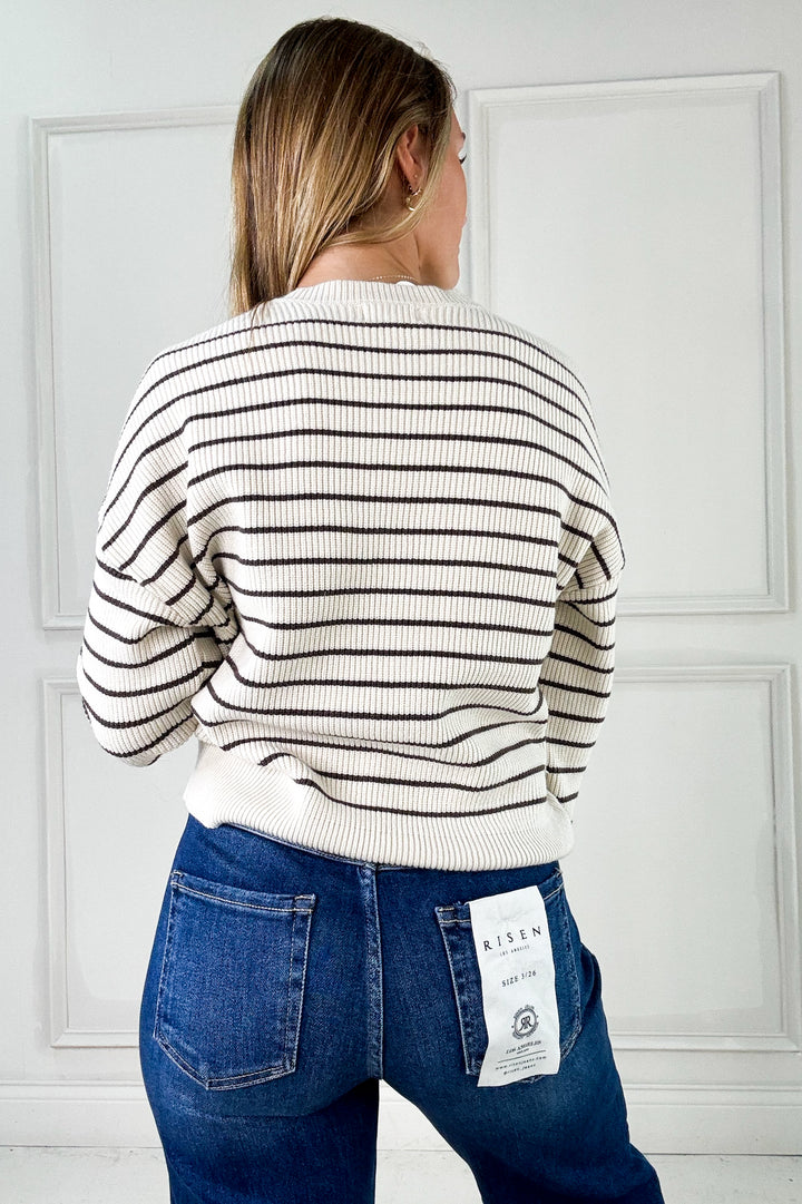 Thread & Supply Ely Drop Shoulder Ribbed Sweater