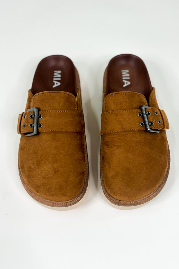 Chunky Platform Slip On Buckle Shoe