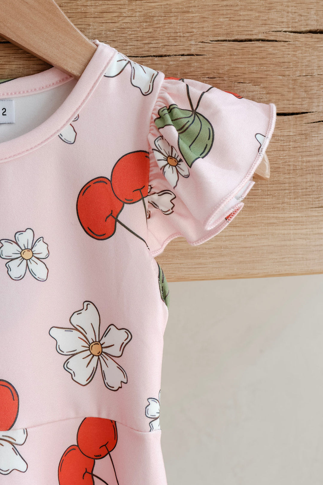 Charming Little Cherry Floral Dress