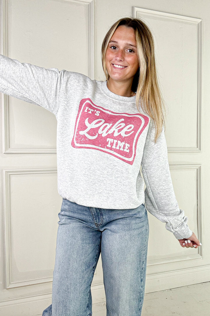 It's Lake Time Graphic Sweatshirt