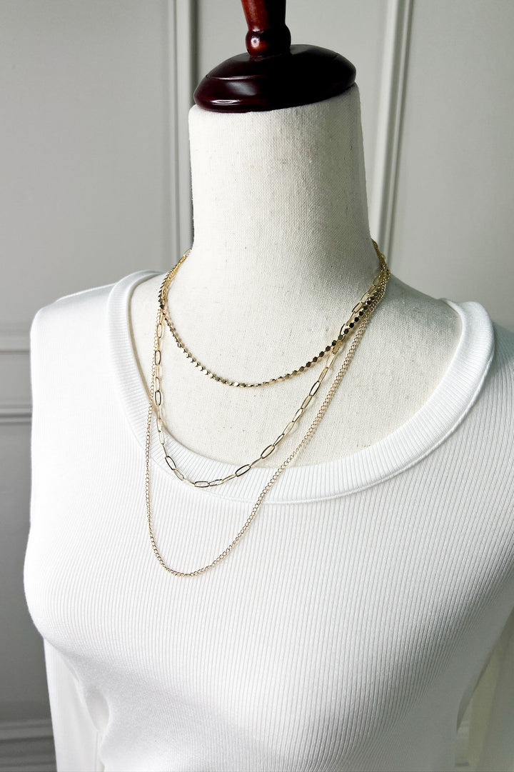 Unique Layered Multi Chain Necklace