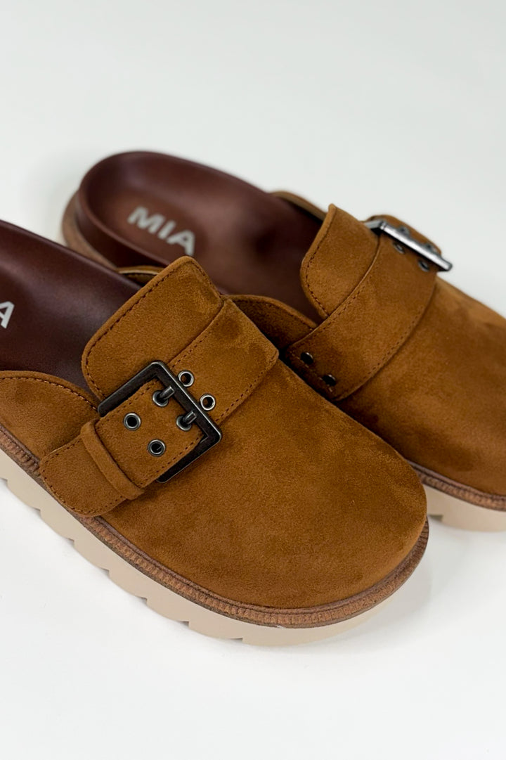 Chunky Platform Slip On Buckle Shoe