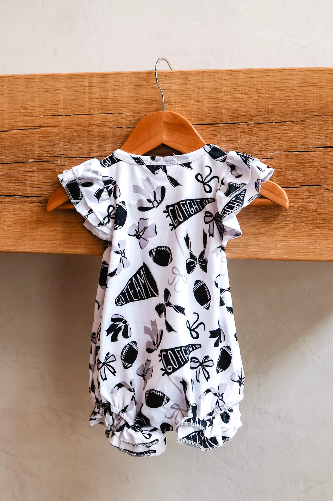 Little Girls Game Day Glam Romper