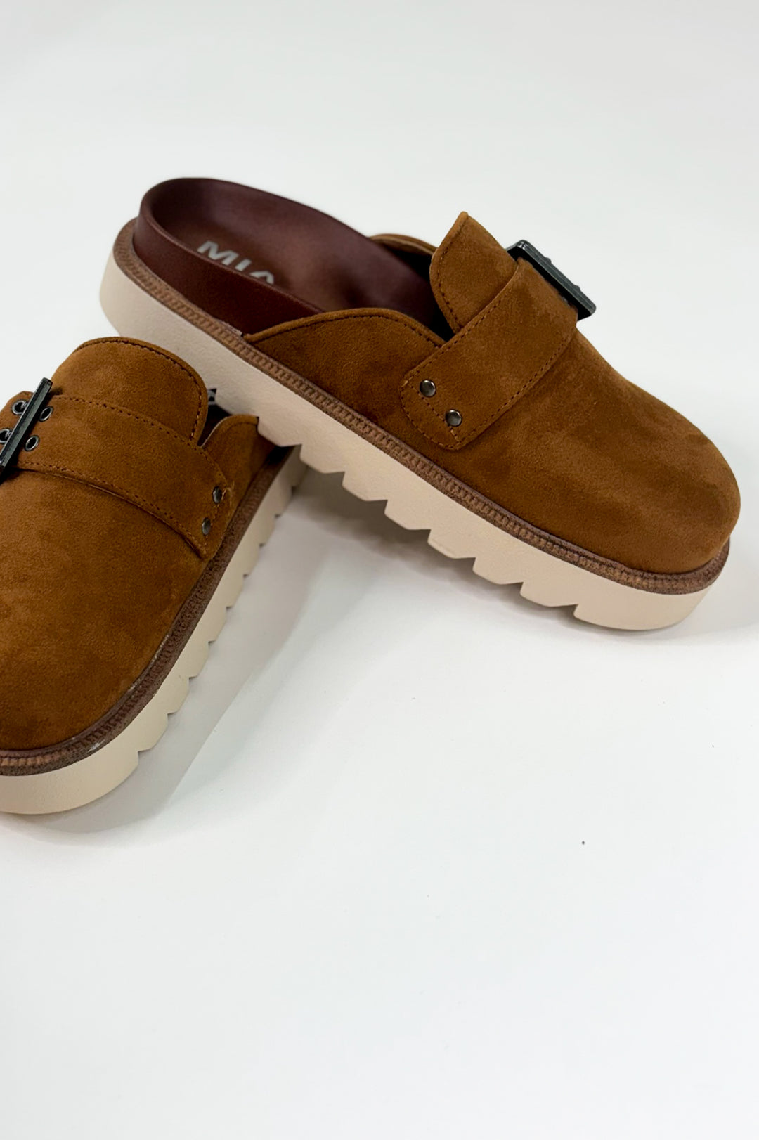 Chunky Platform Slip On Buckle Shoe