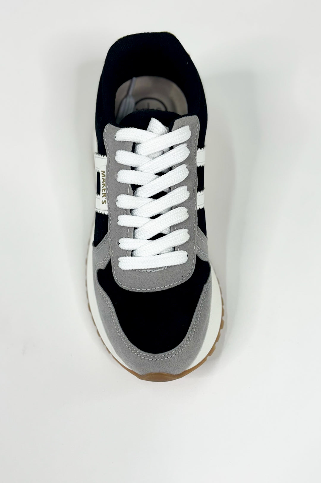 Contrast Panel Tennis Style Sneakers