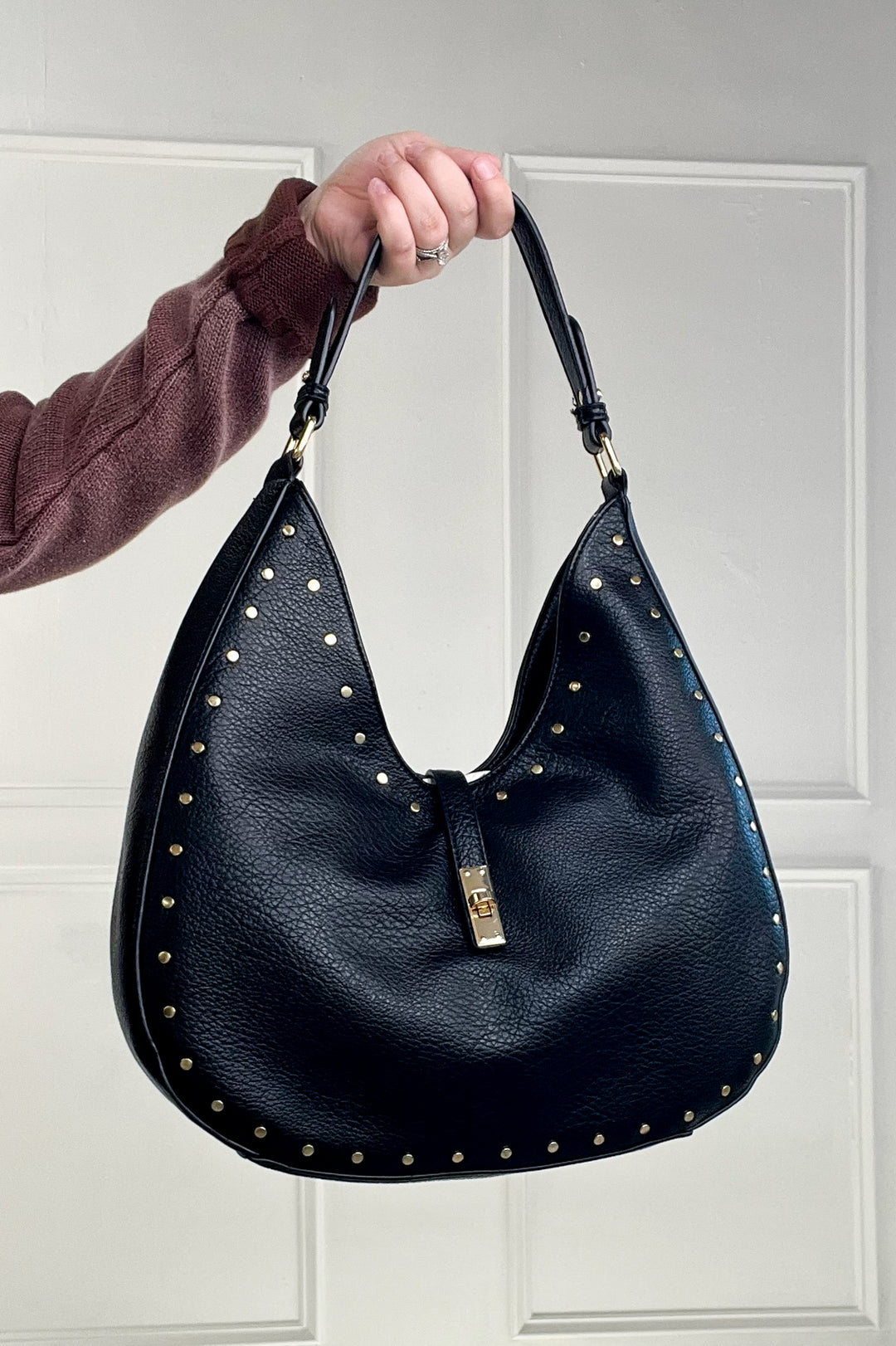 Olivia Studded Hobo Bag