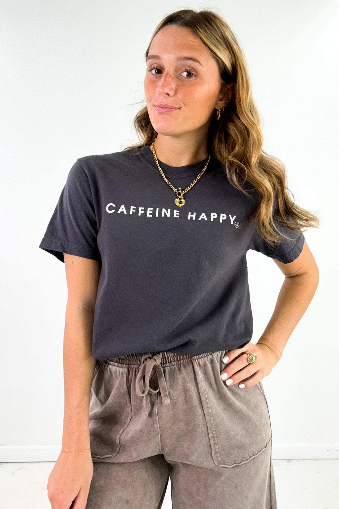 Caffeine Happy Comfort Colors Graphic Tee