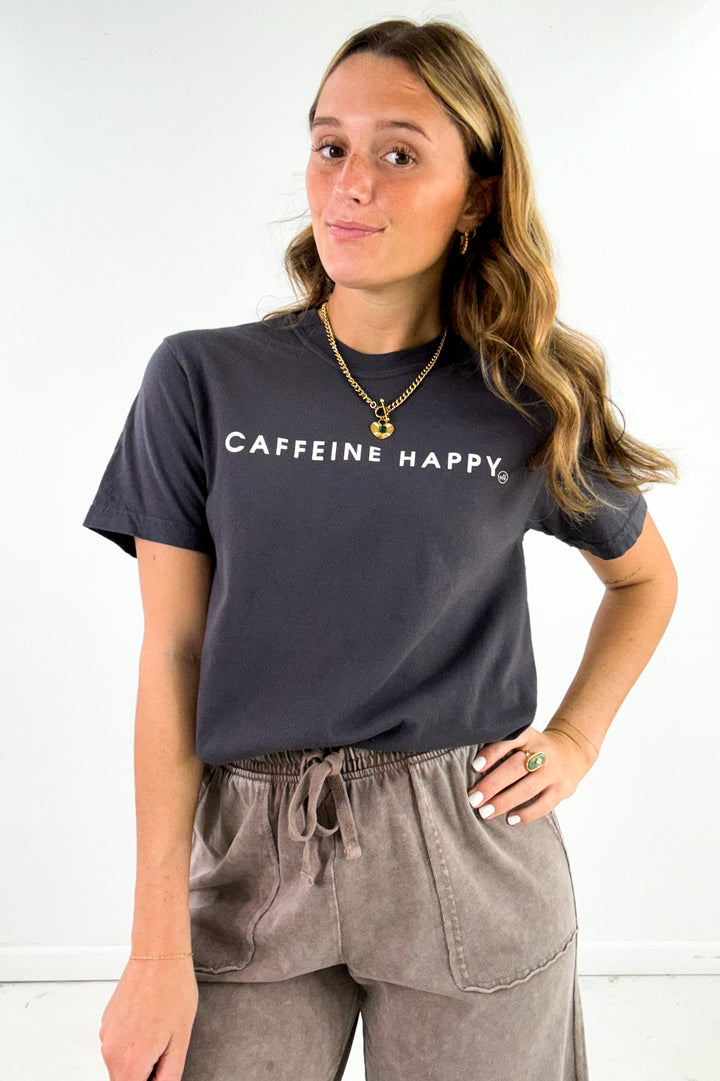 Caffeine Happy Comfort Colors Graphic Tee