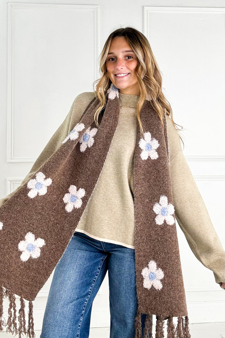 Contrast Trim Mock Neck Sweater