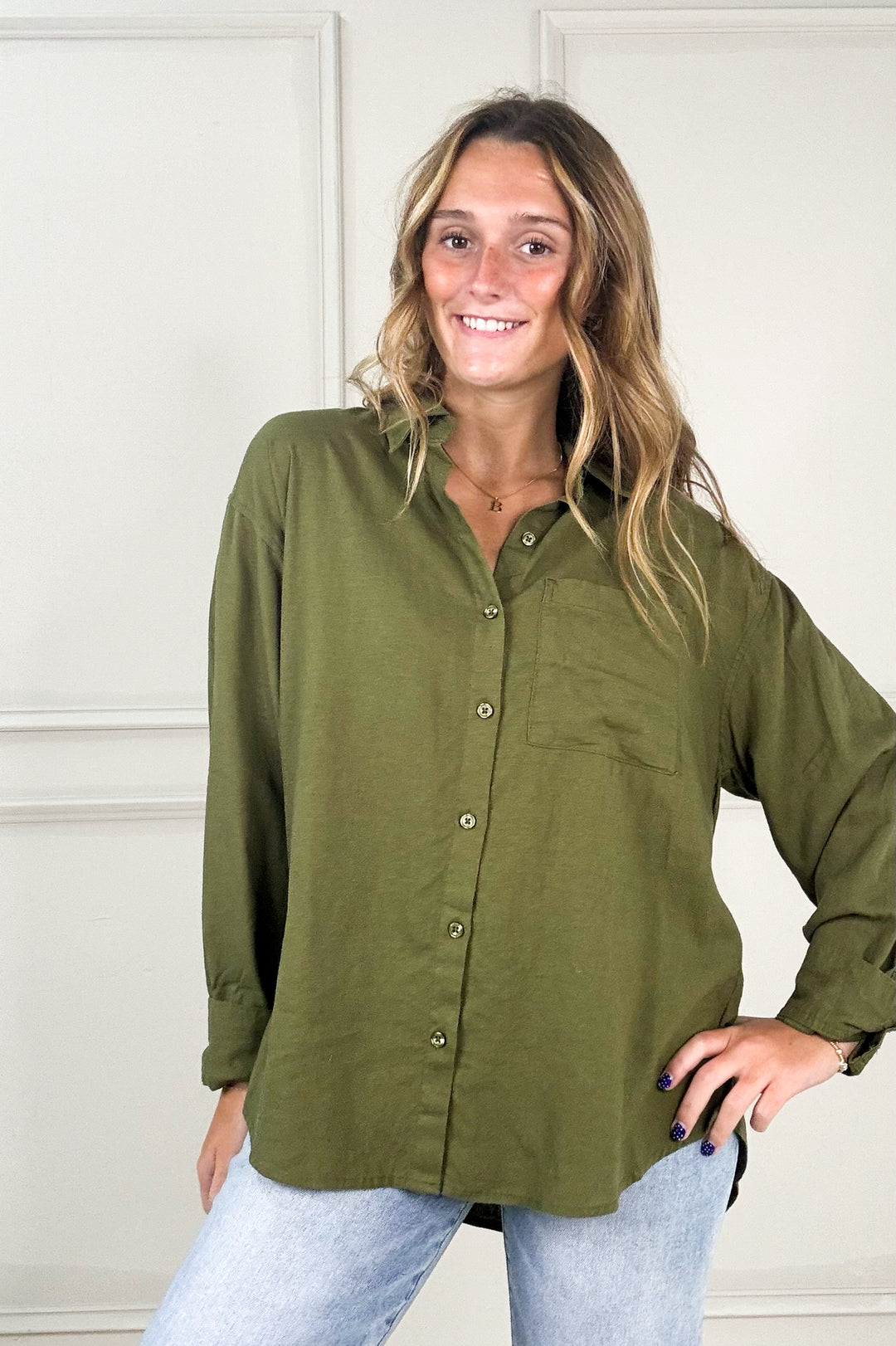 Z Supply - Alfie Collared Button Up Blouse