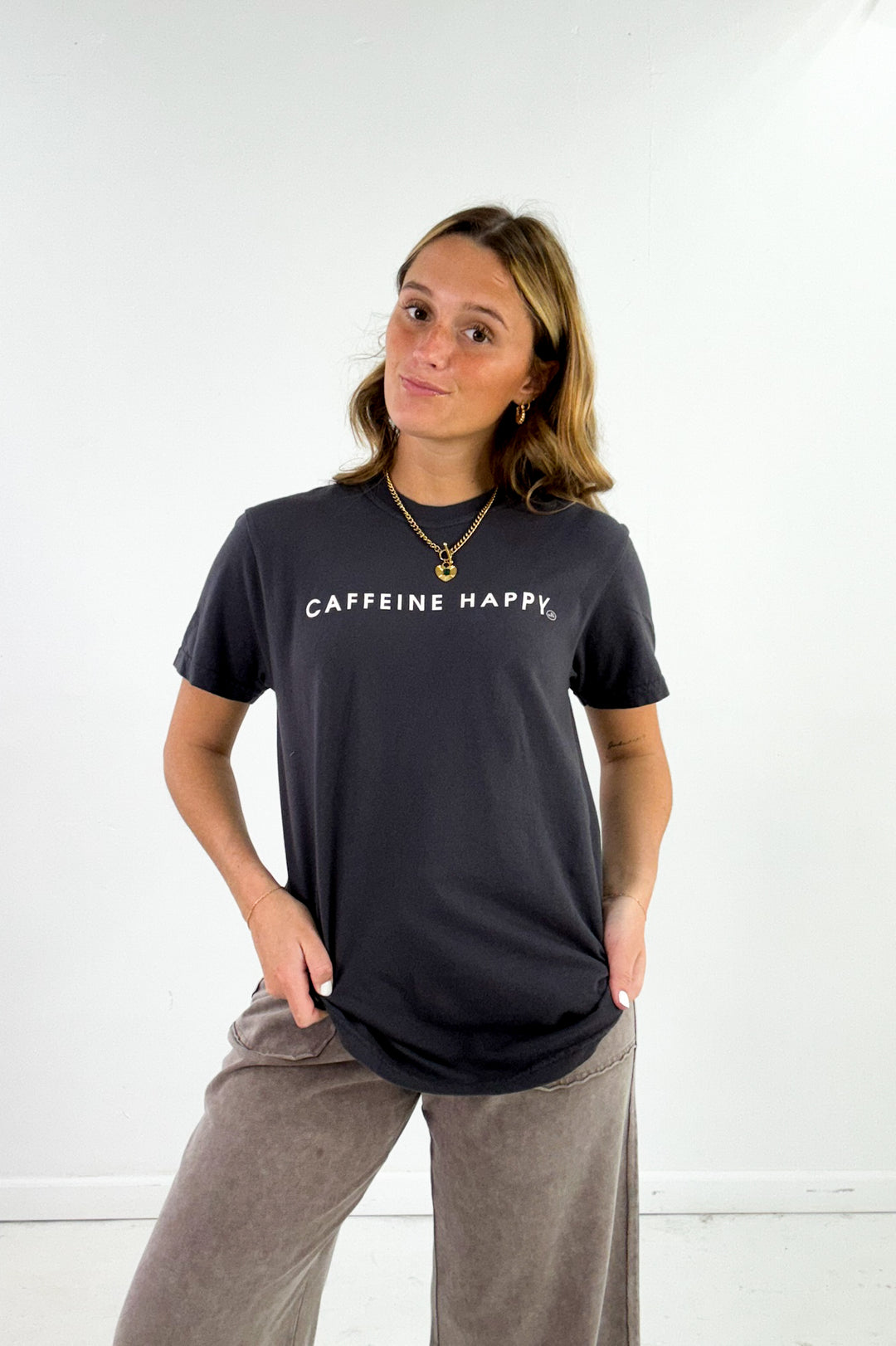 Caffeine Happy Comfort Colors Graphic Tee