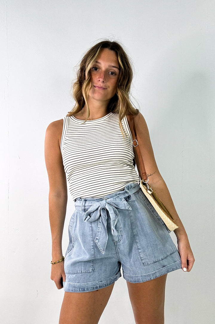 Athena Tie Waist Shorts