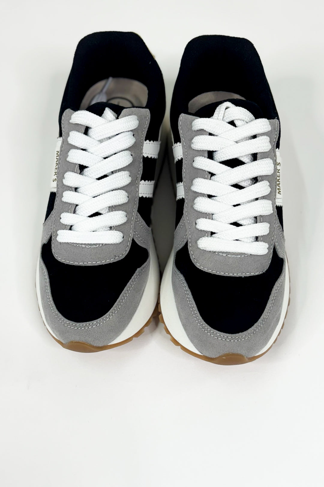 Contrast Panel Tennis Style Sneakers