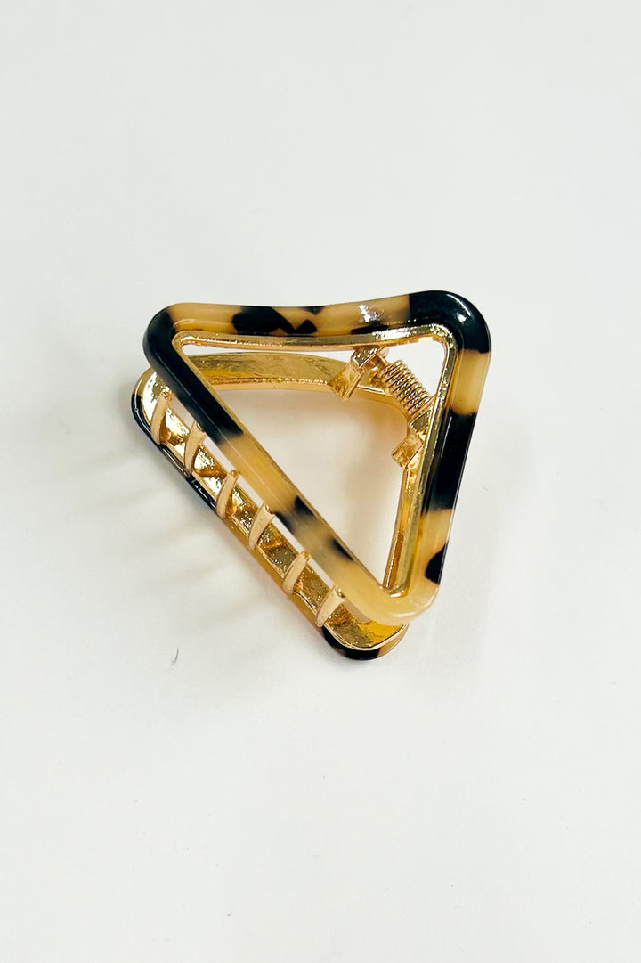 Tortoise Shell Pyramid Hair Claw Cip
