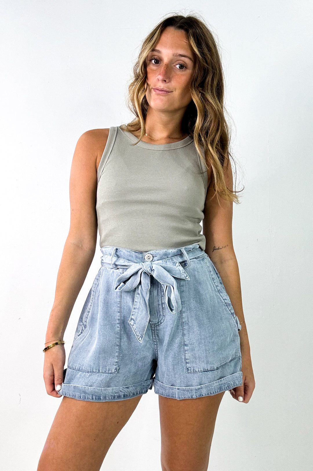 Athena Tie Waist Shorts