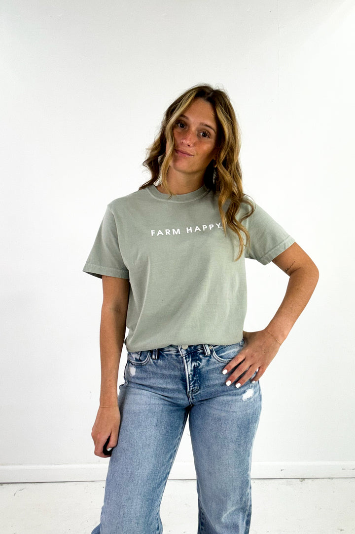 Farm Happy Comfort Colors Graphic Tee