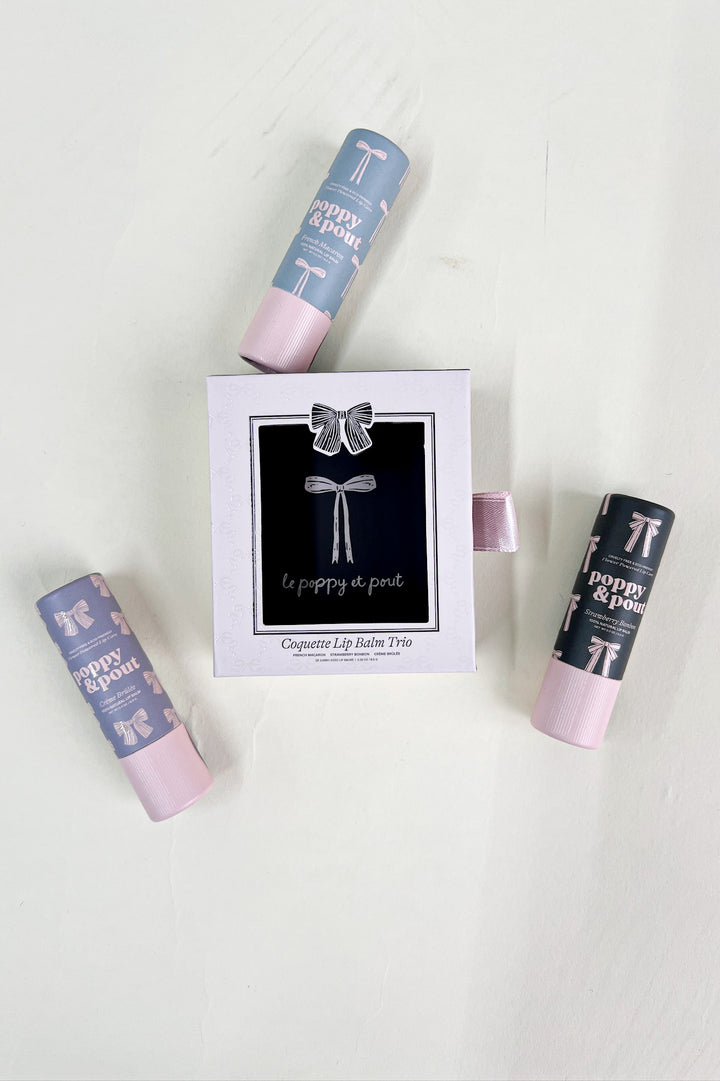 Poppy & Pout Coquette Lip Balm Trio