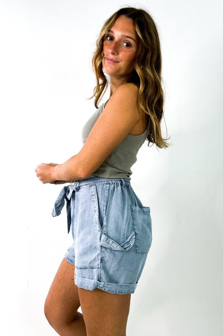 Athena Tie Waist Shorts