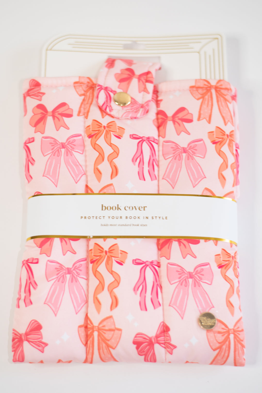 Snap Closure Puffy Book Cover | Blushing Bows