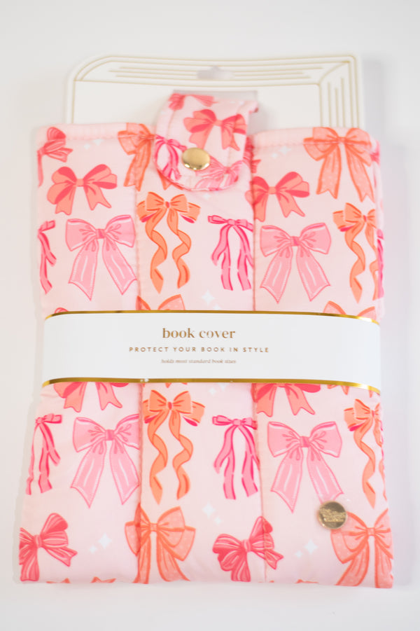 Snap Closure Puffy Book Cover | Blushing Bows