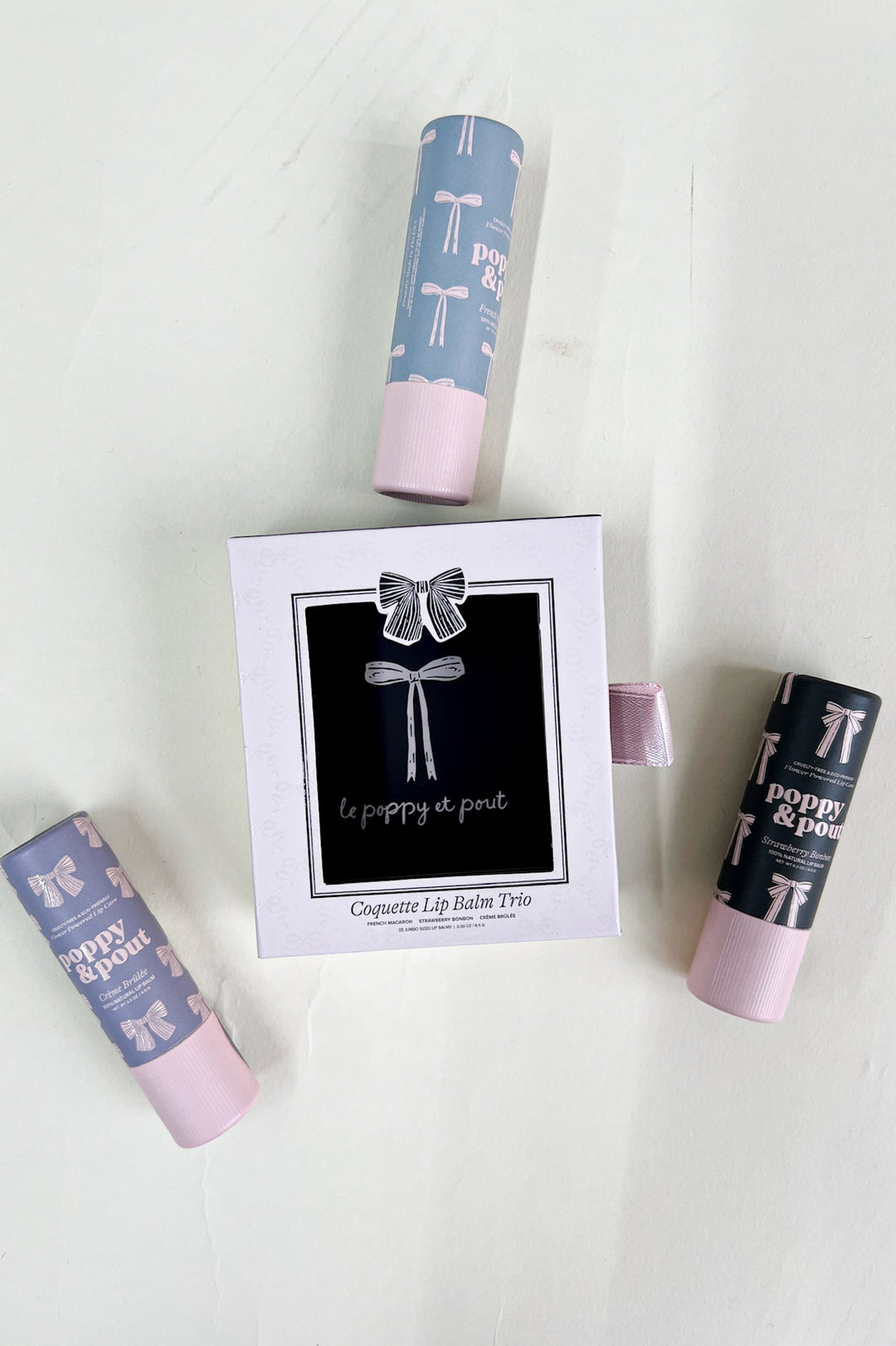Poppy & Pout Coquette Lip Balm Trio